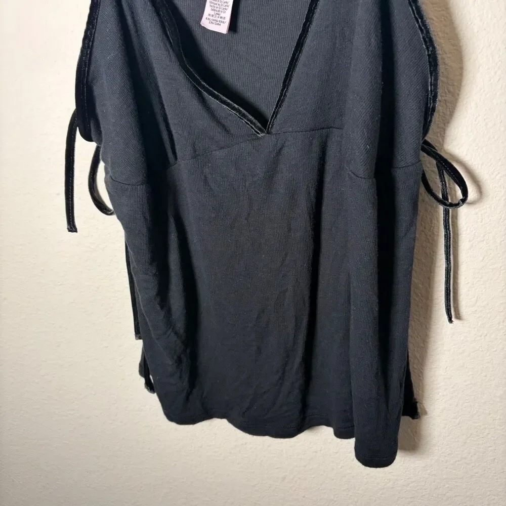 Victoria's Secret Tank Top Women's XXL Side Tie Open V-Neck Adjustable Shirt